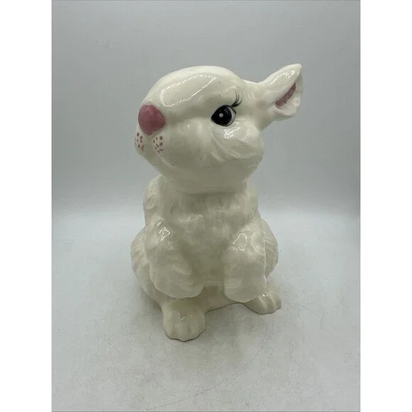 Vintage Easter Bunny Rabbit Figure Ceramic 9” - Picture 3 of 16